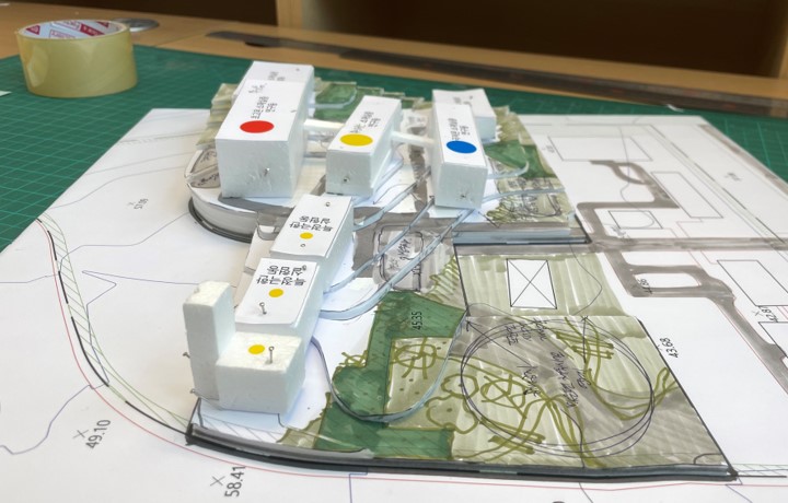 Extreme Materials site layout study model — photo 03