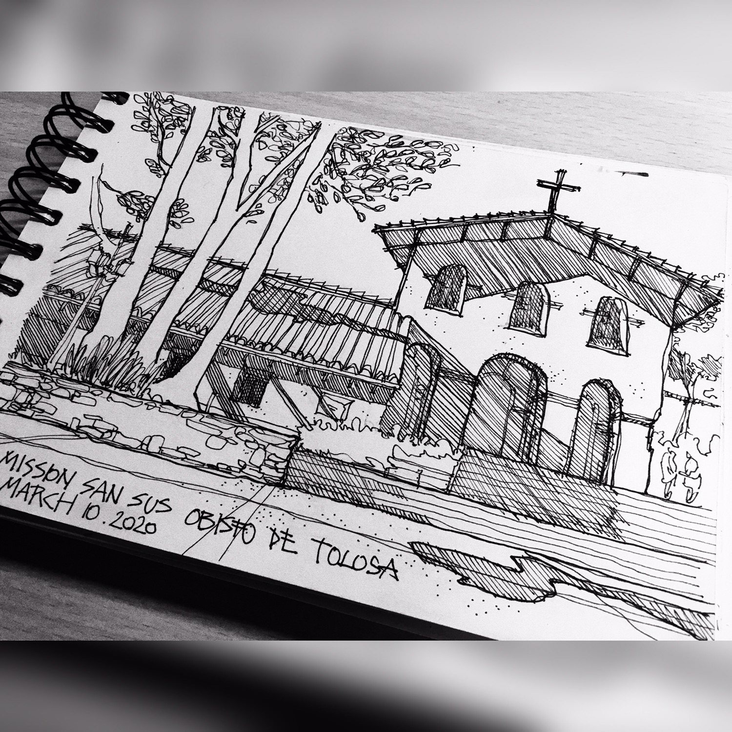 Urban sketch drawing 02