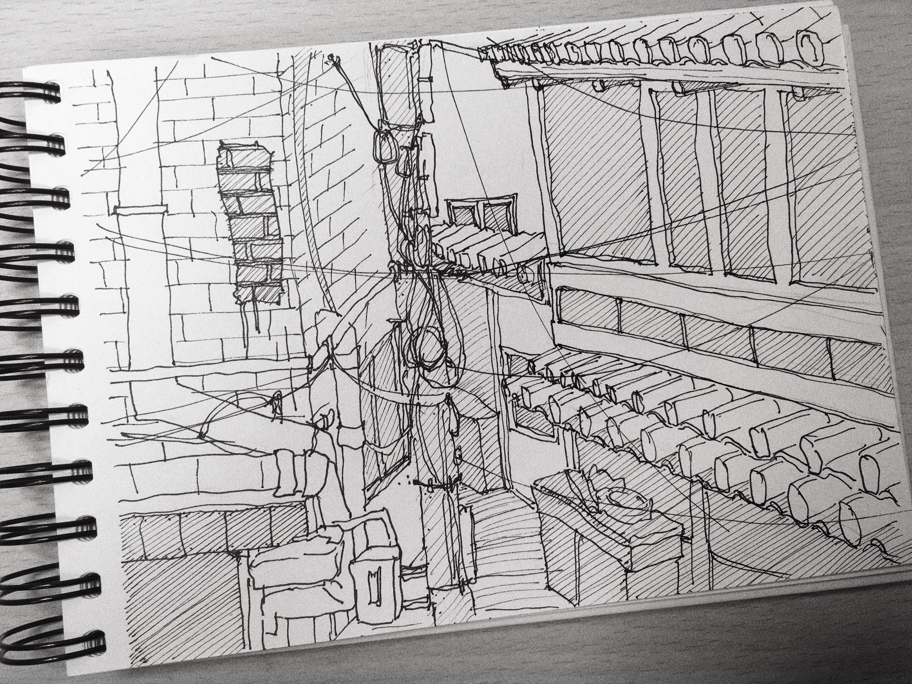 Urban sketch drawing 06