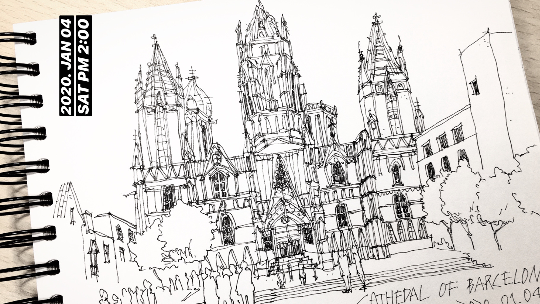 Urban sketch drawing 10