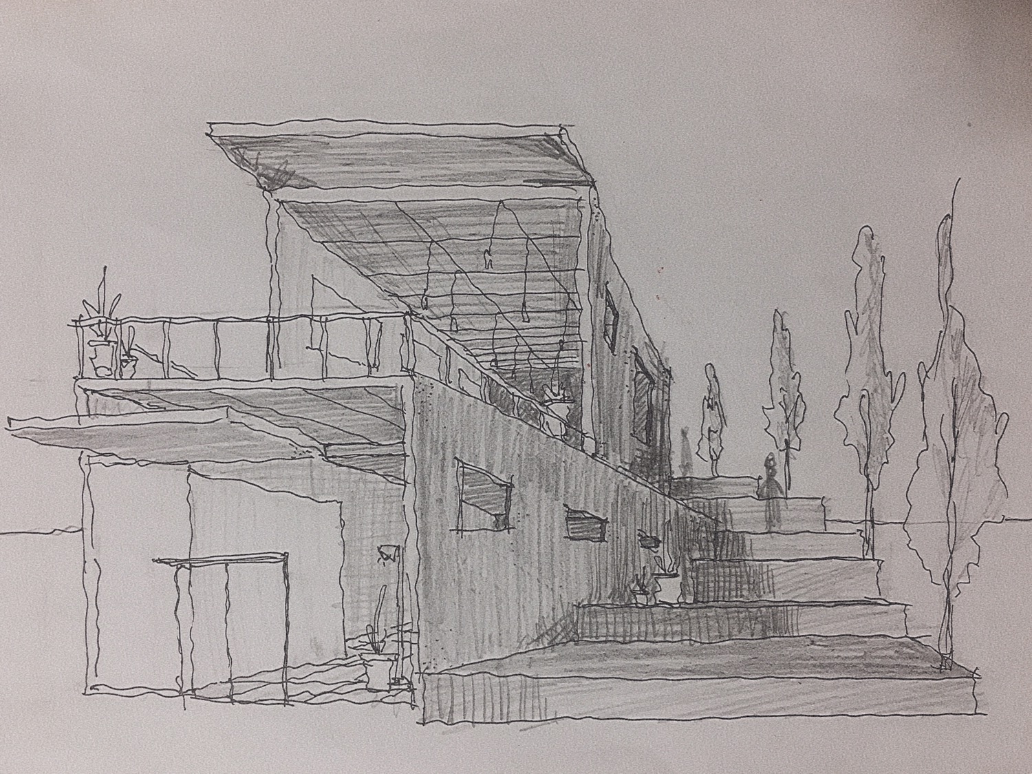 Urban sketch drawing 13