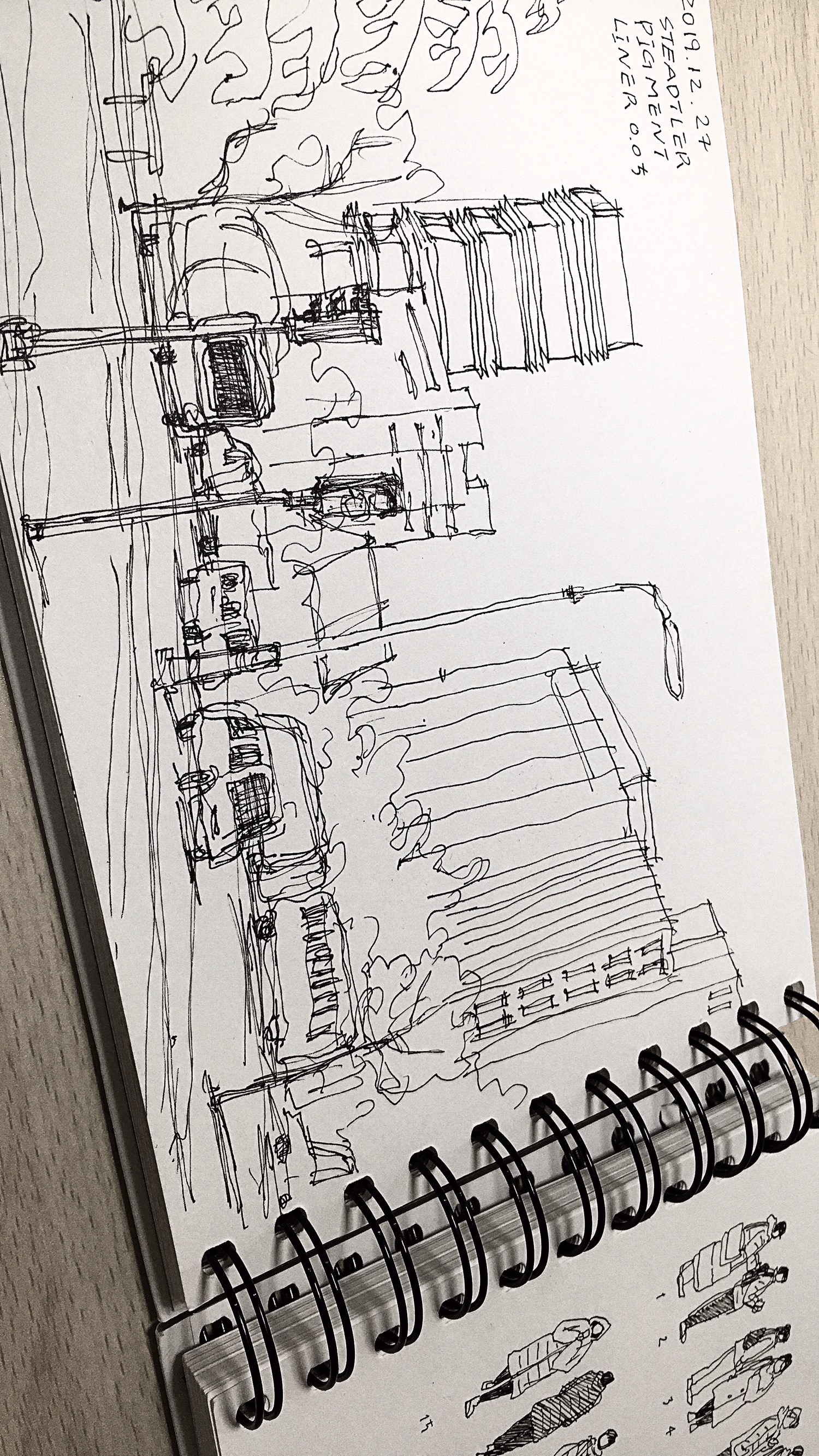 Urban sketch drawing 16