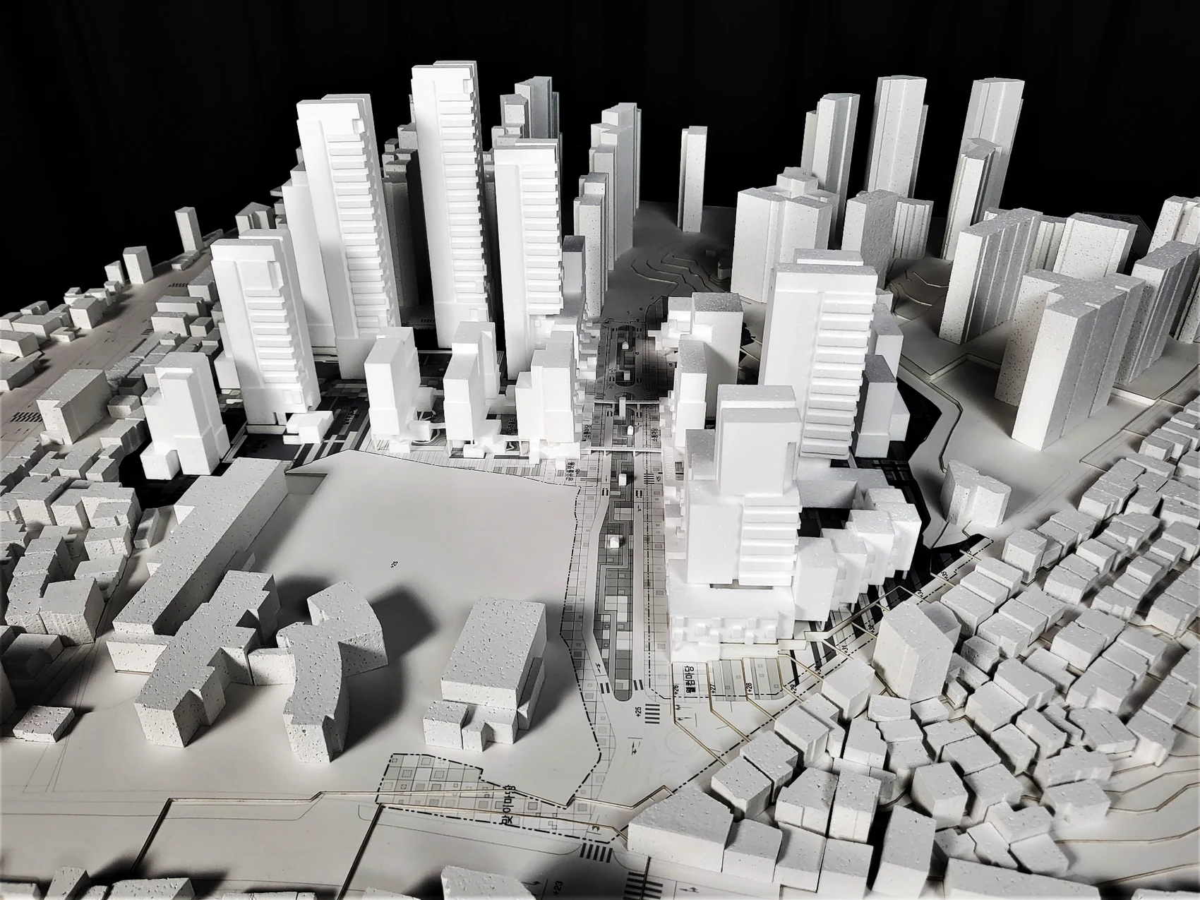 Seoul Singil 2 physical massing model